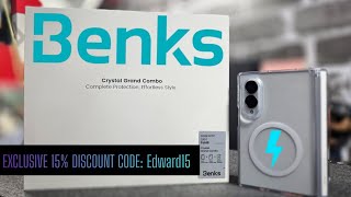 BENKS Crystal Grand Combo Case for Samsung Galaxy Z Fold 8 | Exclusive 15% discount code: Edward15