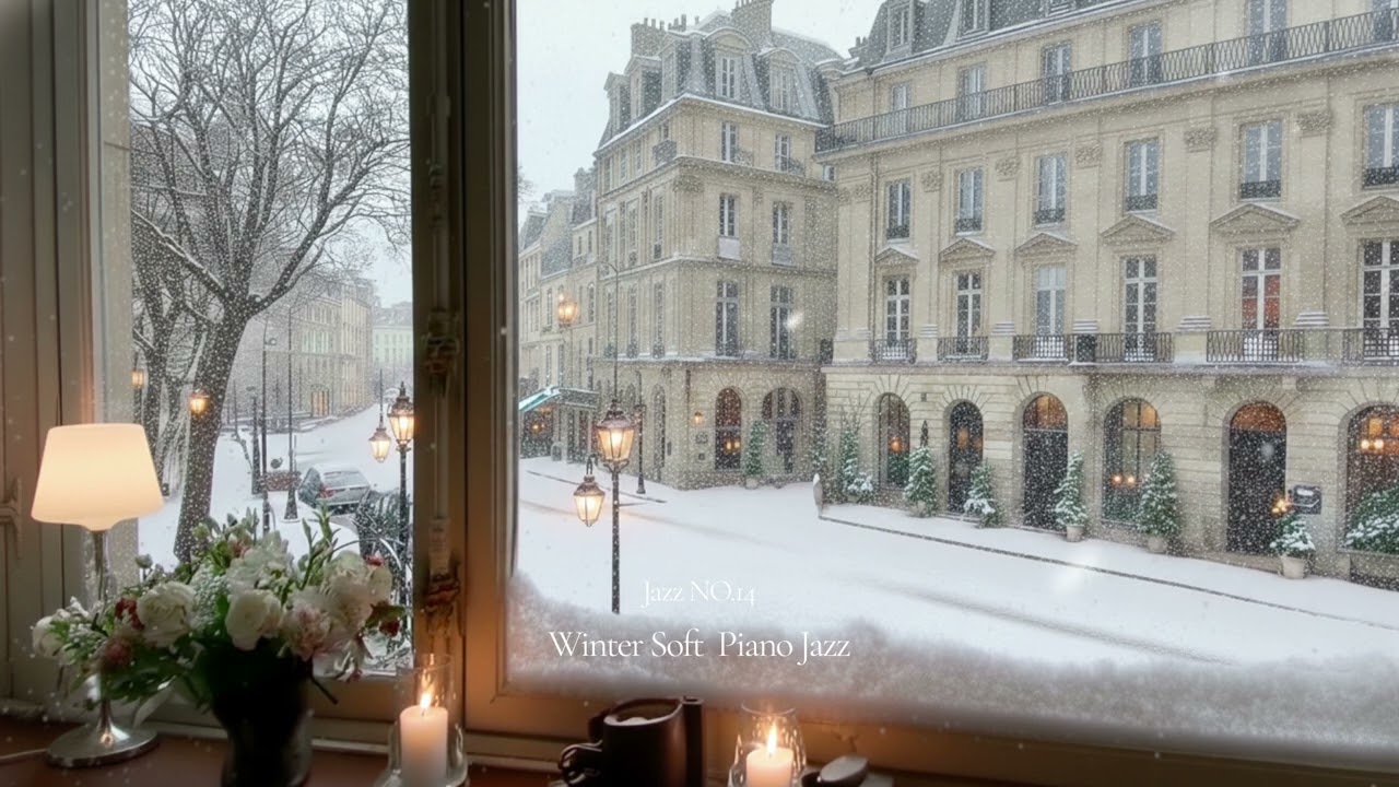 머물고싶은 창가, 눈과함께 내리는 피아노 재즈 | Vintage Jazz Mood | Relaxing Cafe Music for Study & Work