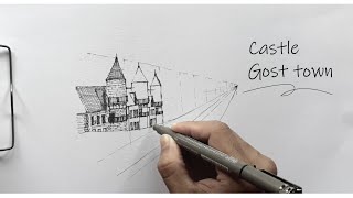 How To Draw a Turkey Luxury Homes in two point perspective