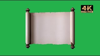 scroll green screen animation