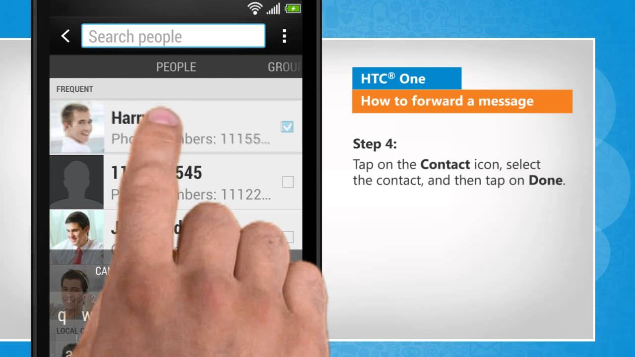 Forward a message in HTC® One