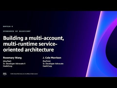 AWS re:Invent 2023 - Building a multi-account, multi-runtime service-oriented architecture (DOP316) Episode cover