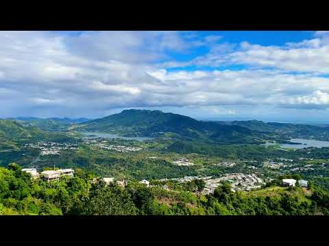 SPECTACULAR PANORAMA VIEW OF PUERTO RICO MOUNTAINS INTERSTATE 143 TRAVELING DURING COVID-19 2021