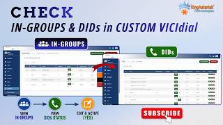 How to Check In-Groups and DIDs Status in Custom VICIdial | KingAsterisk | Asterisk |Custom VIcidial