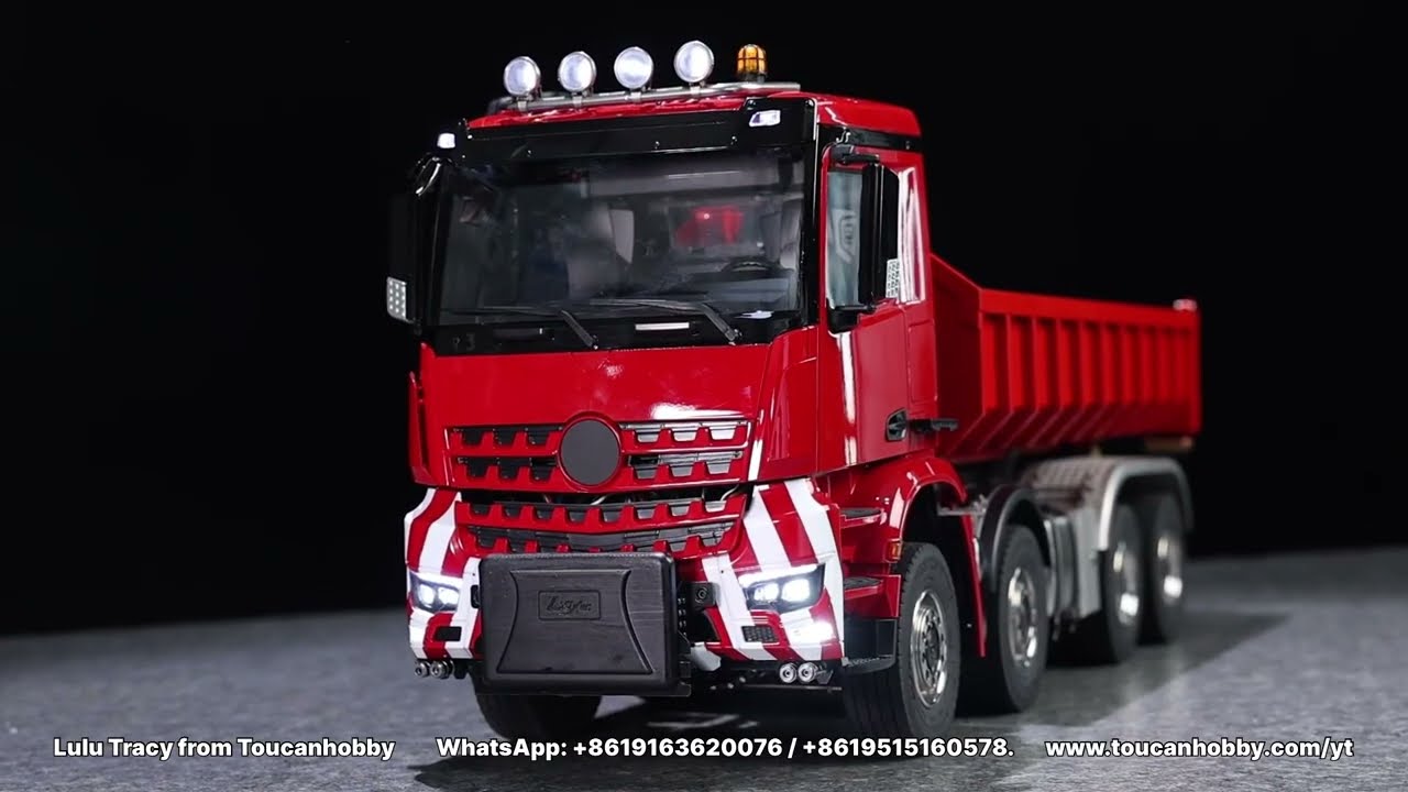 The LXY Hydraulic 8x8 Roll off Dump Truck 1/14 - YouTube