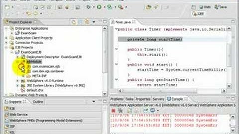 Creating StateFUL Session Beans (SFSB) with IRAD / WebSphere