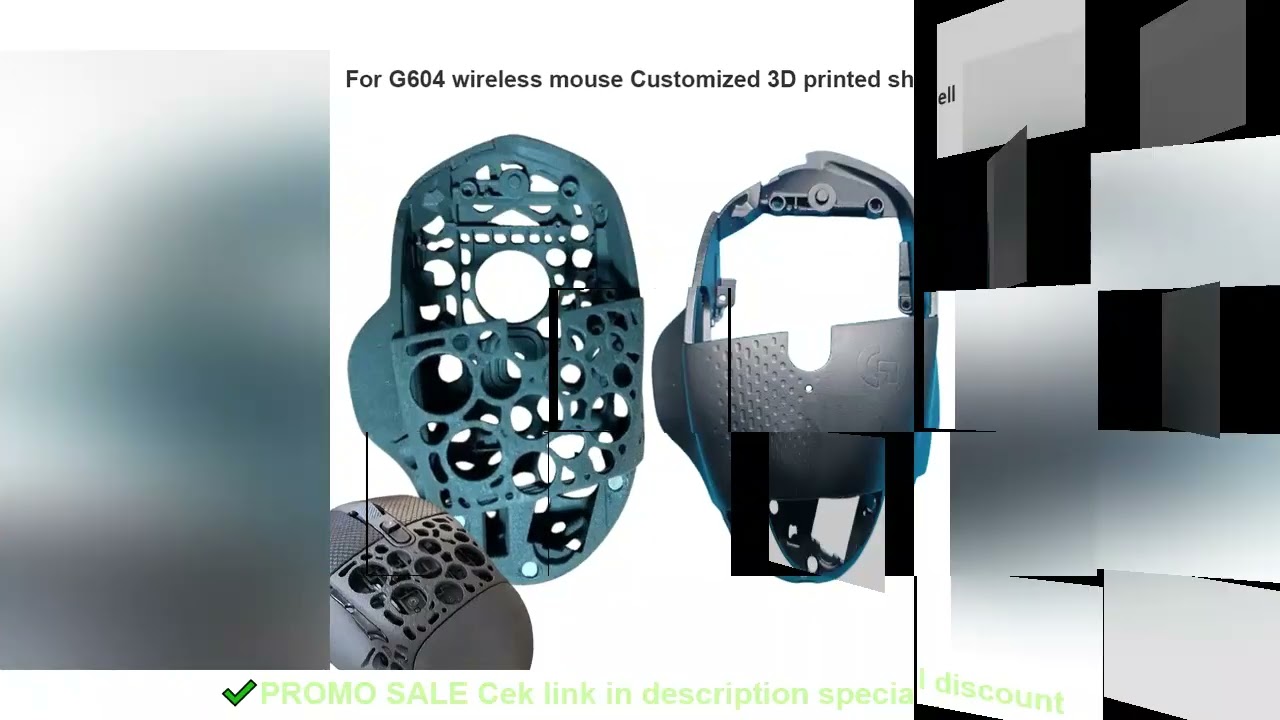 Customized 3D Printed Hollow Shell for G604 Wireless Mouse Weight Reduction Repair Replacement Compu