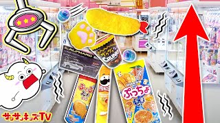 【クレーンゲーム】高さを競え!!ゲームセンターの景品で巨大タワーを作って本気の対決！お菓子やおもちゃを大量ゲット！？タイトーステーション・子供向け知育教育★サンサンキッズTV★ screenshot 4