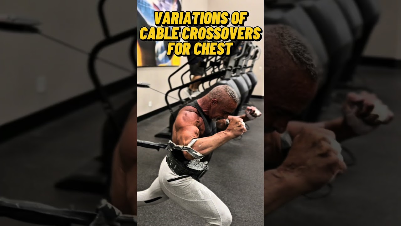 VARIATION OF THE CABLE CROSSOVER FOR CHEST #workout #motivation #muscle #workouttips #exercise