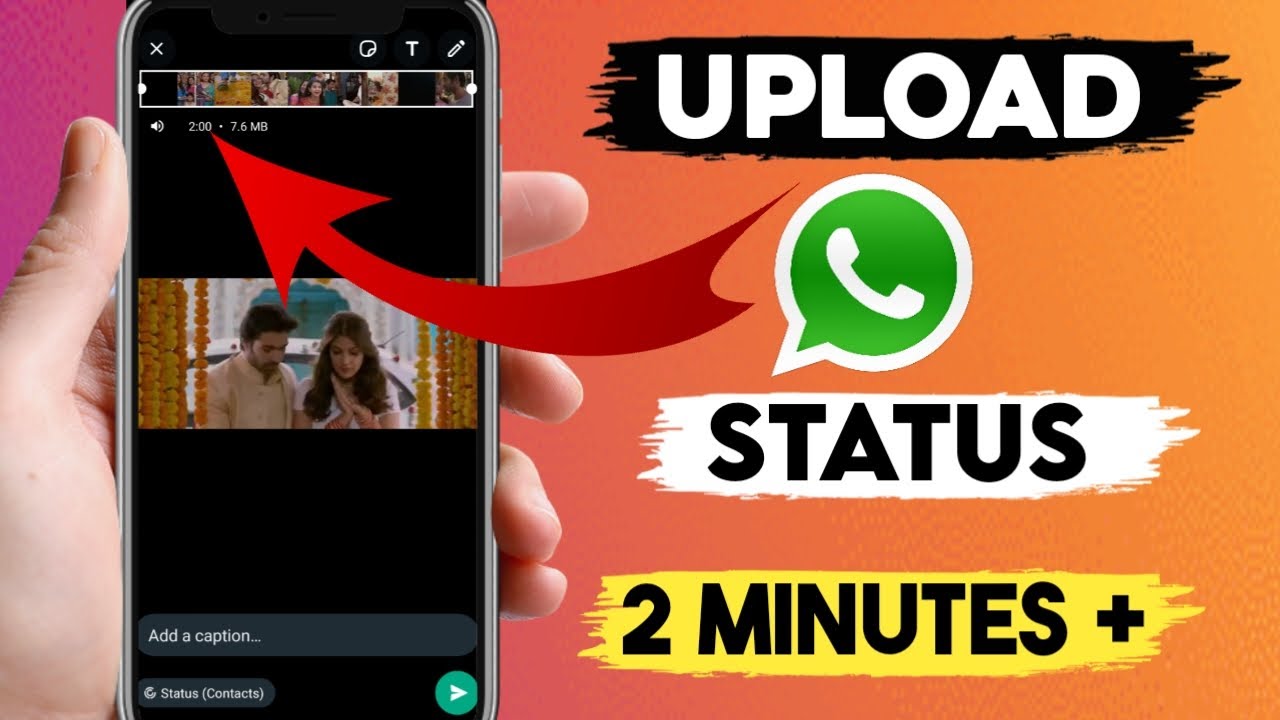 how to upload whatsapp status more than 30 seconds - YouTube