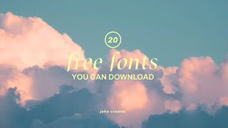 20 free aesthetic fonts (2022)🌷 screenshot 5