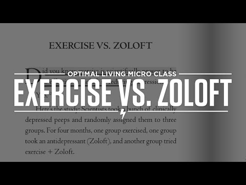 Exercise vs. Zoloft