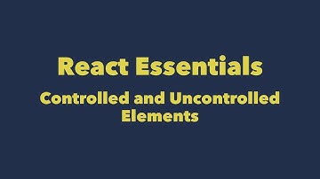 Controlled and Uncontrolled Elements or Two Ways to Handle Form Data in React App