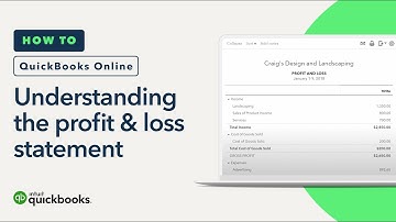Understanding the profit & loss statement in QuickBooks Online (Tutorial)