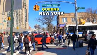 4K Walk from South Ozone Park (135 St) to Sutphin Boulevard Jamaica Queens New York