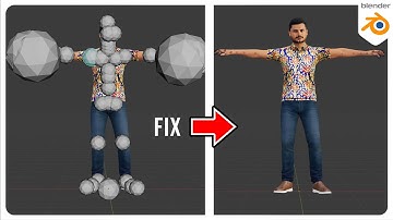 Fix Sketchfab Character showing Spheres in Blender