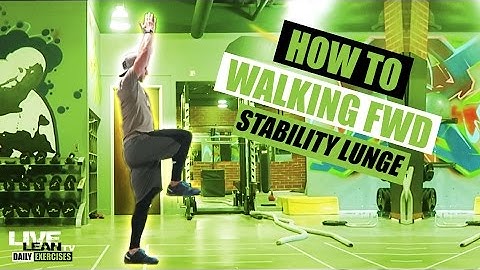 How To Do An Overhead Walking High Knee Lunge | Exercise Demonstration Video and Guide