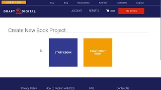 First steps to publishing your e-book with Draft2Digital