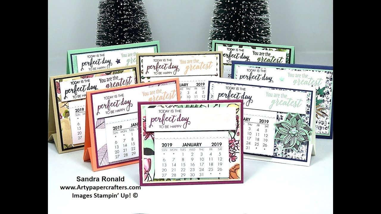 Easy 2018 Desk Calendars For Him Her Sandrar Stampin Up Easy 2018 Desk Calendars For Him Her Sandrar Stampin Up Demonstrator Independent