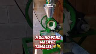 ¡MUELE MAÍZ PARA TAMALES O TORTILLAS! FÁCIL! 👨🏻‍🌾🌽 #molinodenixtamal #elsalvador #tamales