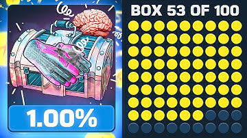 HUGE 100 CASE OPENING ON CSGOROLL! (1% CASES ONLY)