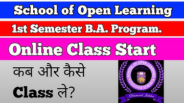 DU SOL 1st Semester B.A. Program Class Start Online mode 2022-2023 || Good News #mrsinghania