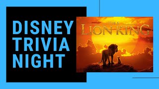 Disney Trivia Night: The Lion King (2019)