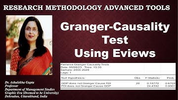 Granger Causality Test Using Eviews (data analysis)(eviews)(granger)(cause)(test)