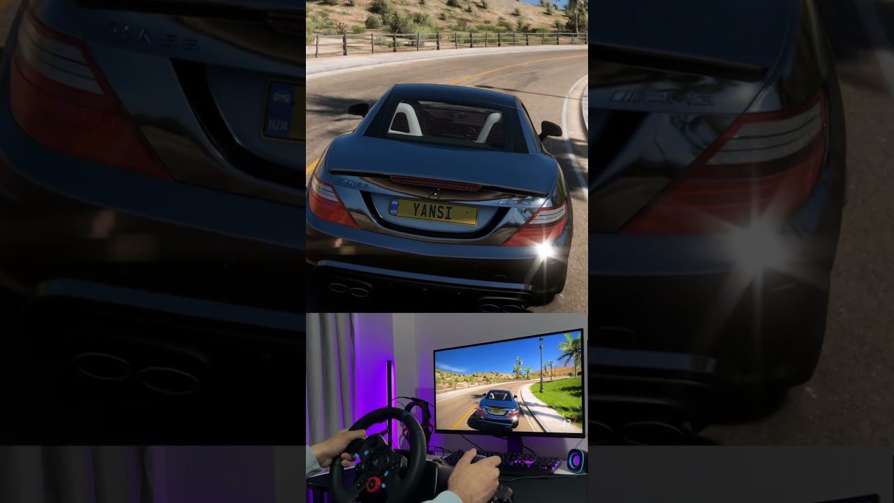 860 HP SLK 55 AMG | Steering Wheel Gameplay | Forza Horizon 5