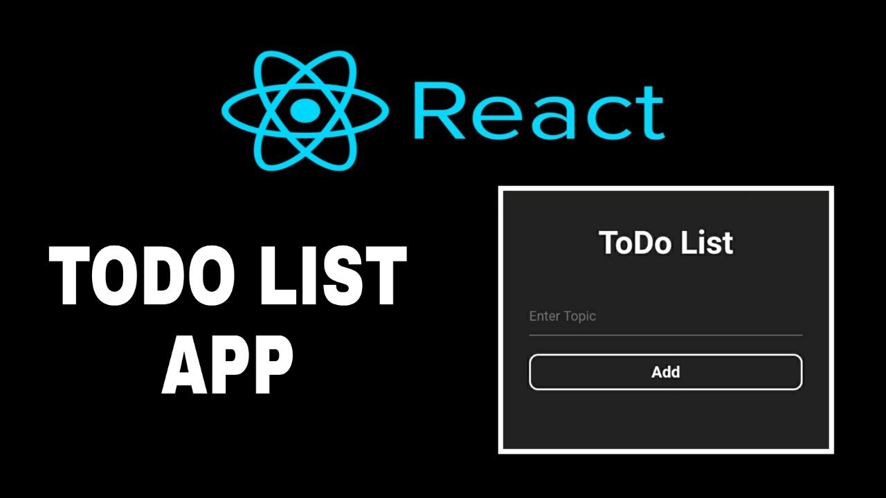 ToDo List Application with React JS || React JS || Pyking Code Pro ...
