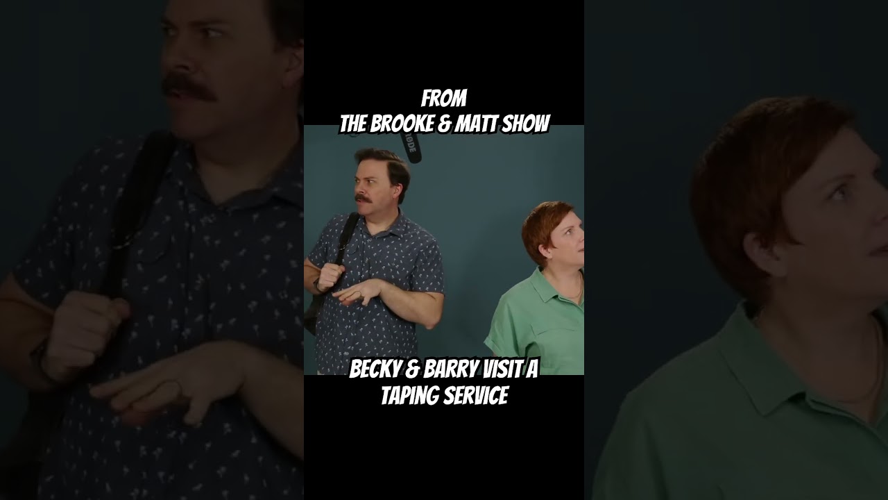 Becky & Barry visit their first taping service! Watch our episode! #sketchcomedy #comedy #acting