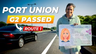 Port Union G2 Road Test | Route 1 | G2 Road Test With Maps, Speed, And Road Name |