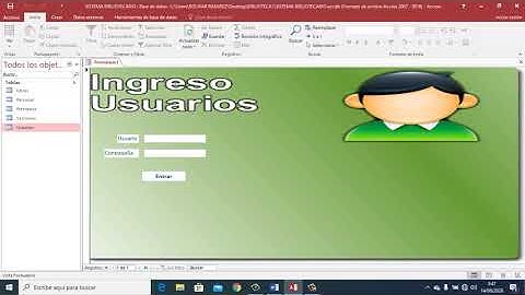 COMO CREAR UN SISTEMA DE BIBLIOTECA EN ACCESS 2016