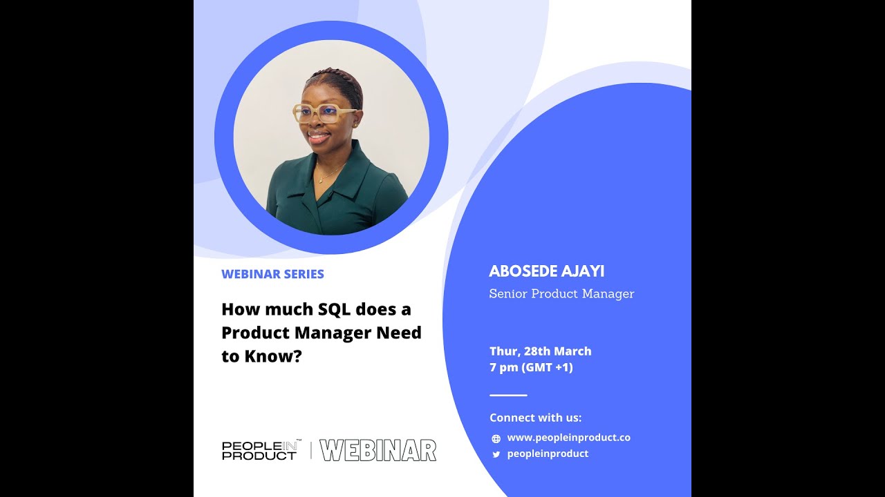 HOW MUCH SQL DOES A PRODUCT MANAGER NEED TO KNOW - YouTube