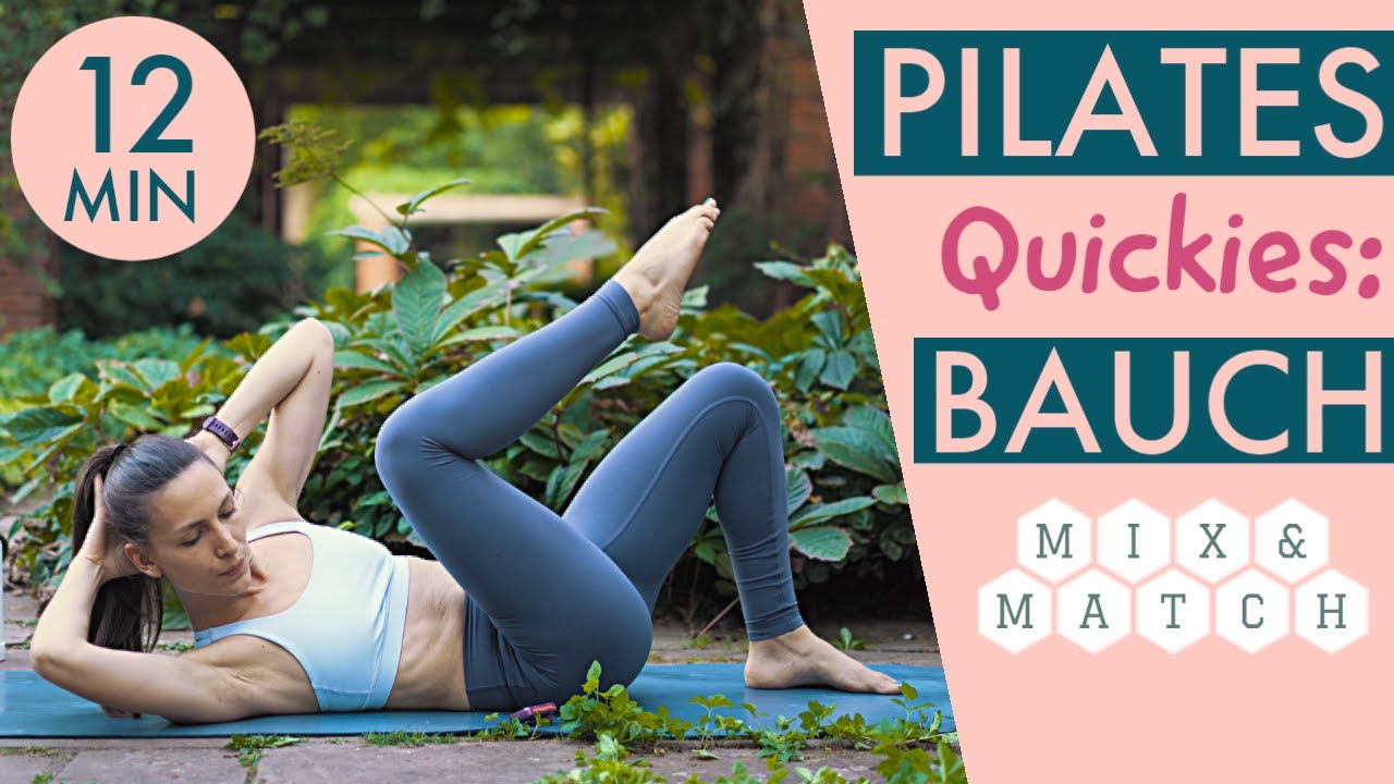 12 MIN PILATES Quickie: BAUCH | 🧱🧘🎛️ Mix & Match dein Workout!