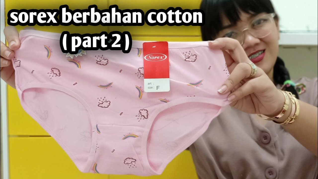 review celana  dalam  merk  sorex berbahan  katun  part 2 