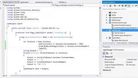 ASP.NET 4.5 Essential Skills Lesson 10-5: Sort results and call stored procedures using LINQ