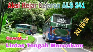 Aksi Heroik Driver ALS 241 VS ALS 04 Di Lintas Extrim Lurah Berangin || Lintas Tengah Mencekam