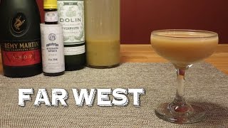 Far West - a Winter Cocktail with Advocaat, Brandy, Dry Vermouth and Cinnamon