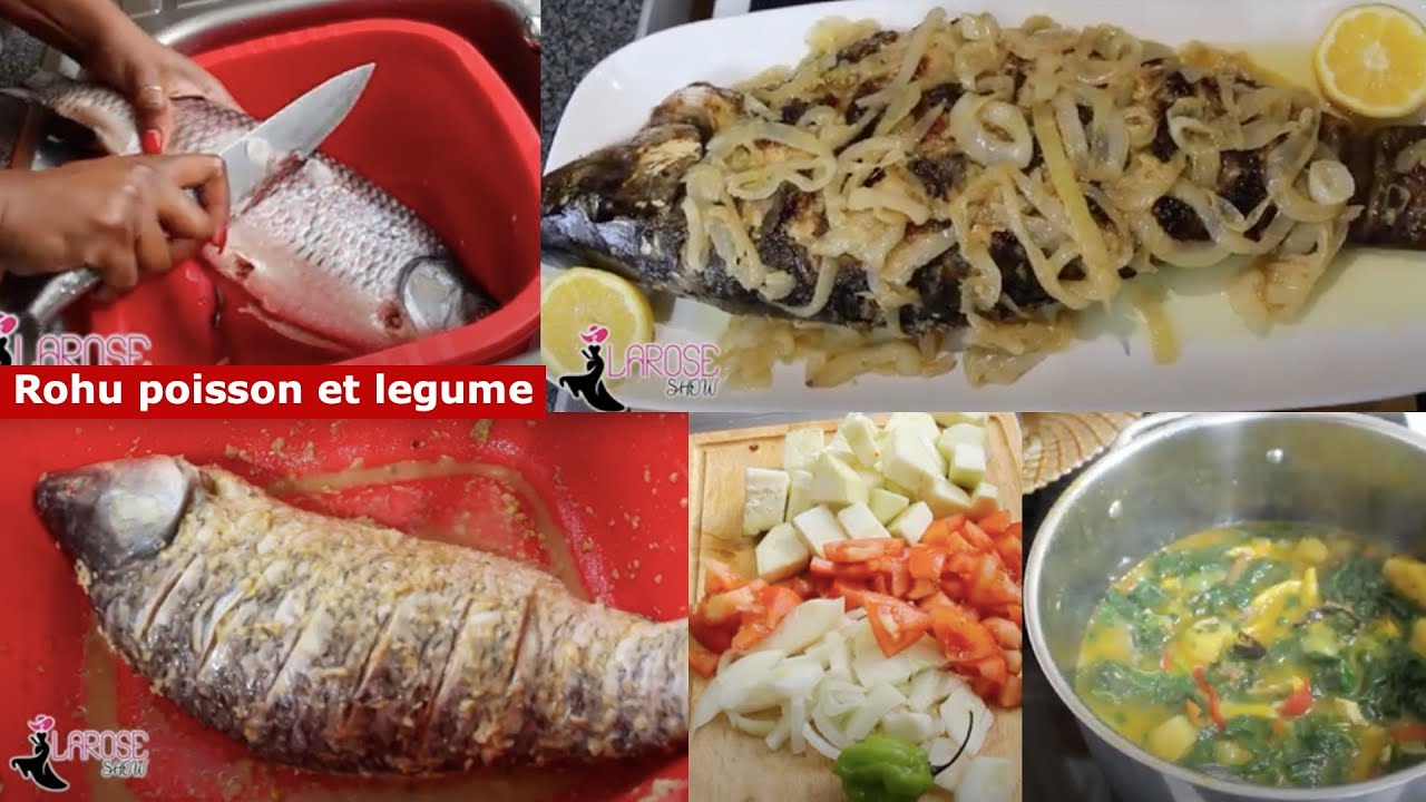 Une Journée Chez moi | Recette, comment assaisonner le gros poisson pour un bon gout et legume vert