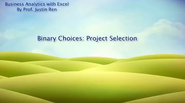 Excel optimization trick - Use 0-1 binary variable to select projects optimally