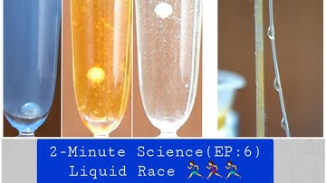 EP:6|Viscosity|Liquid Race| Simple Science Experiments at home for kids|