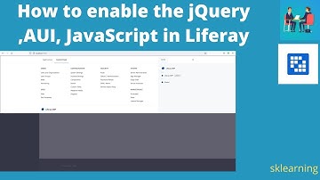 How to enable the jQuery ,AUI, JavaScript in Liferay