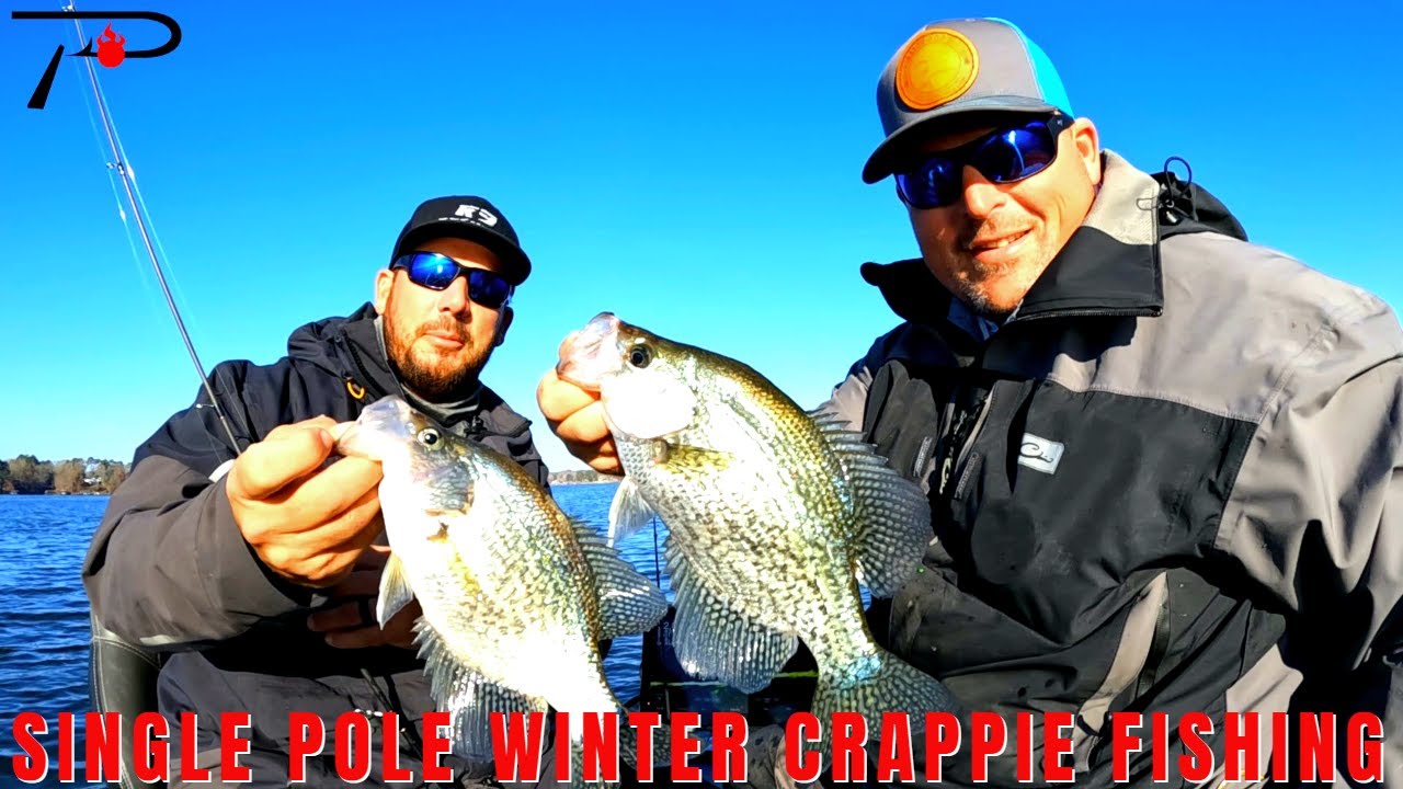 Single Pole Winter Crappie Fishing