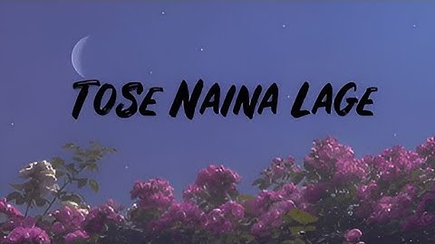 Tose Naina Lage (Lyrics) || Anwar || Kshitij Tarey and Shilpa Rao