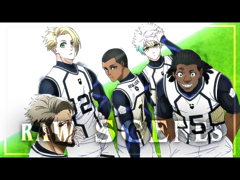 Team World Five Raw Scenes Blue Lock S1EP23 