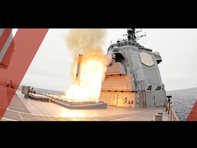 海上自衛隊】イージス護衛艦「ちょうかい」によるトマホークミサイル