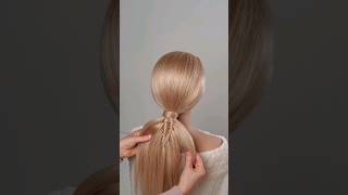 Diamond shape infinity braid ponytail #shorts #braids #fashion #hairstyle #hairhacks