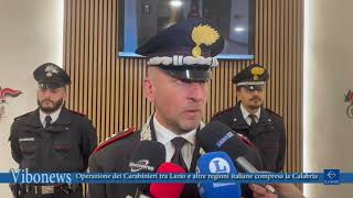 Operazione dei Carabinieri tra Lazio e altre regioni italiane compresa la Calabria