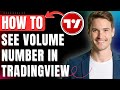 How to See Volume Number in TradingView Easily 2026